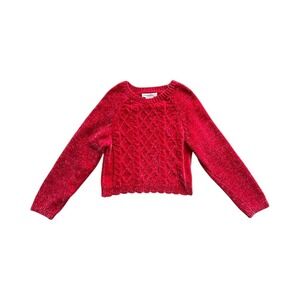 Tommy Bahama Kids Red Pullover Sweater Size M(7/8)